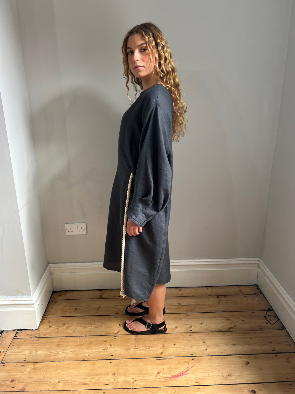 Linen Tie Dress