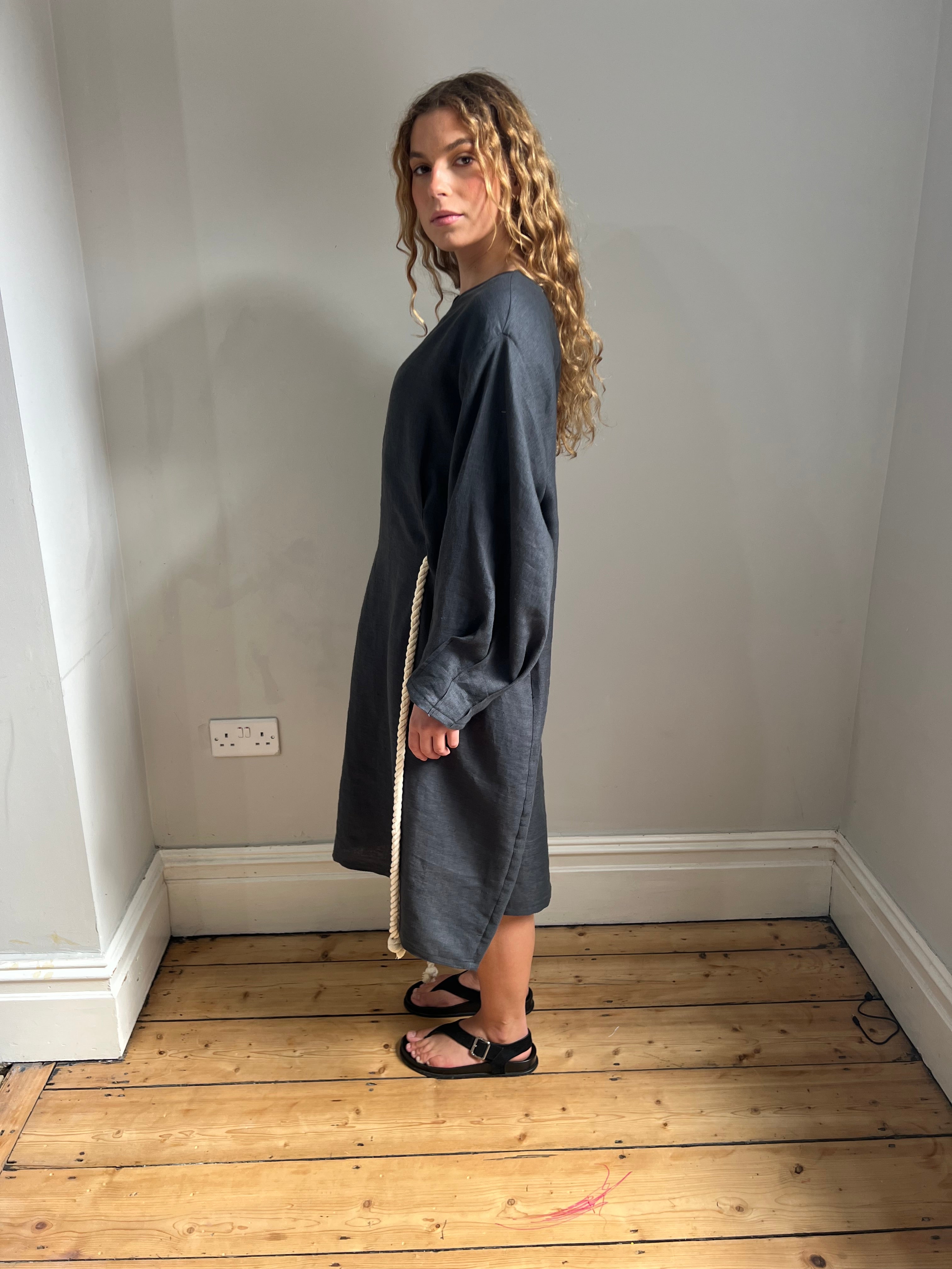 Linen Tie Dress