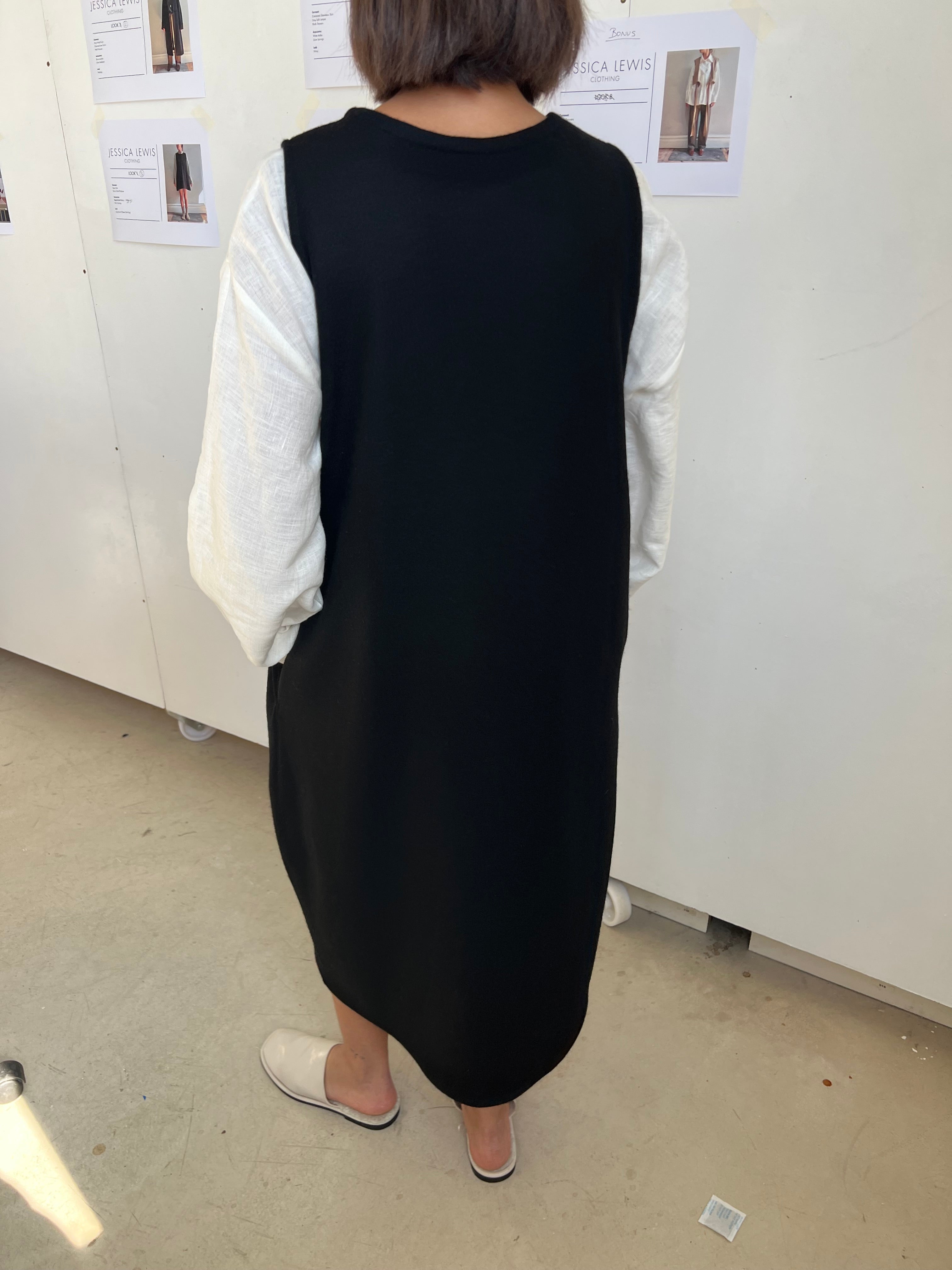 Wool Sleeveless Longline