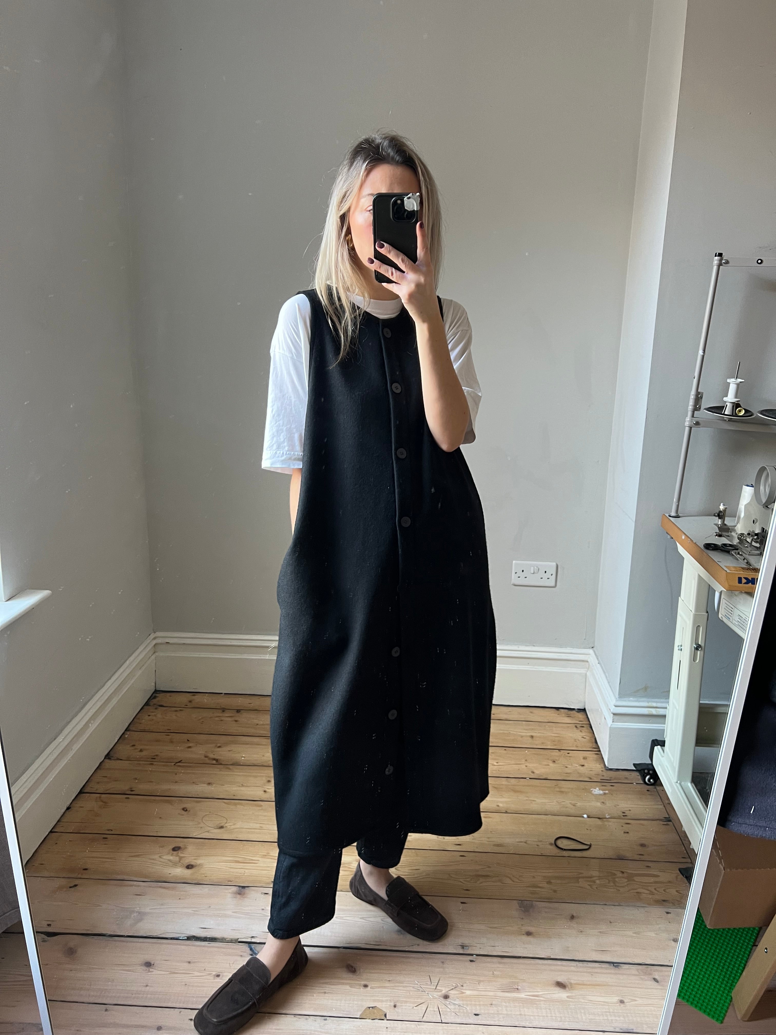 Wool Sleeveless Longline-sample