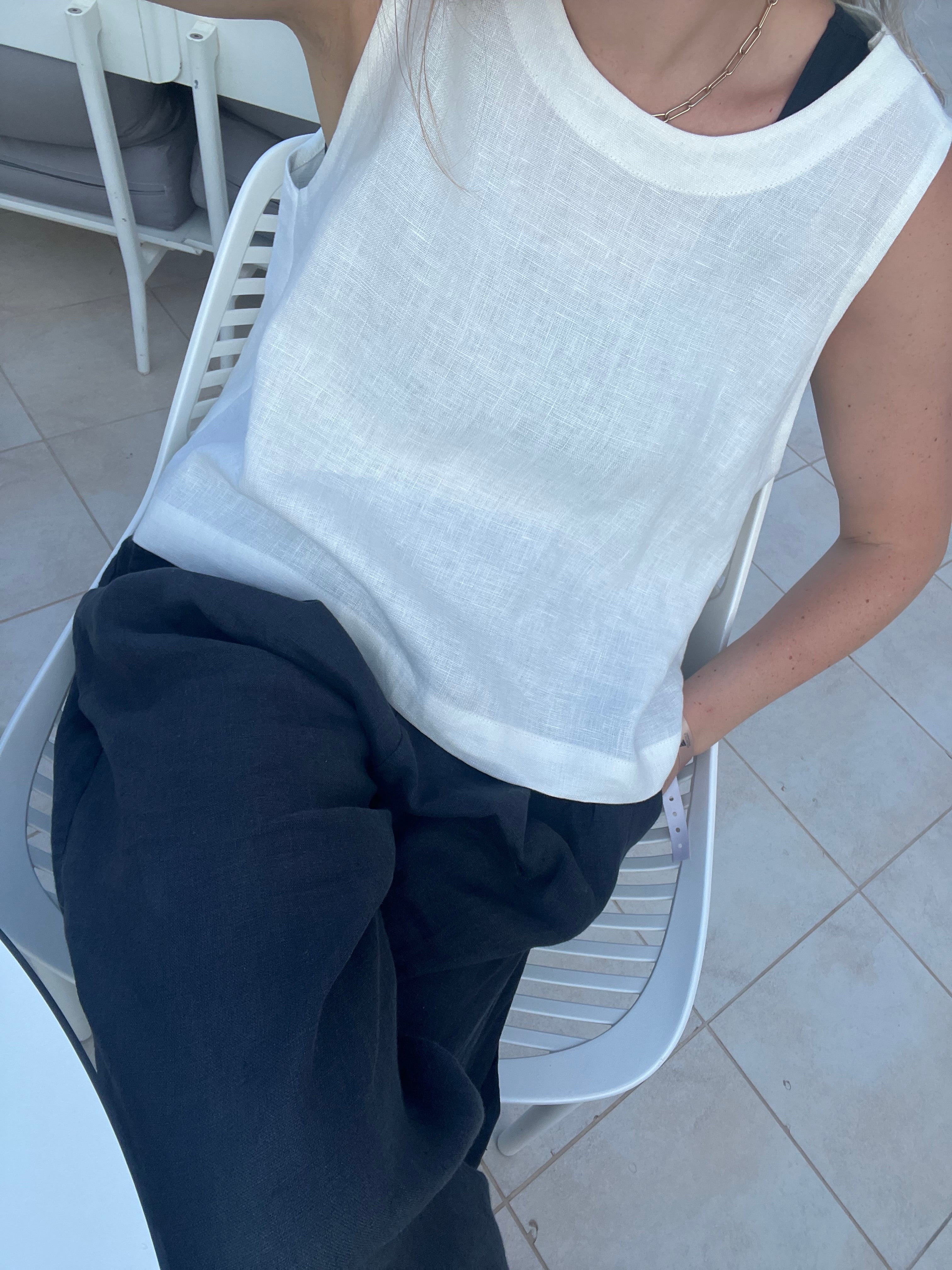 Linen vest