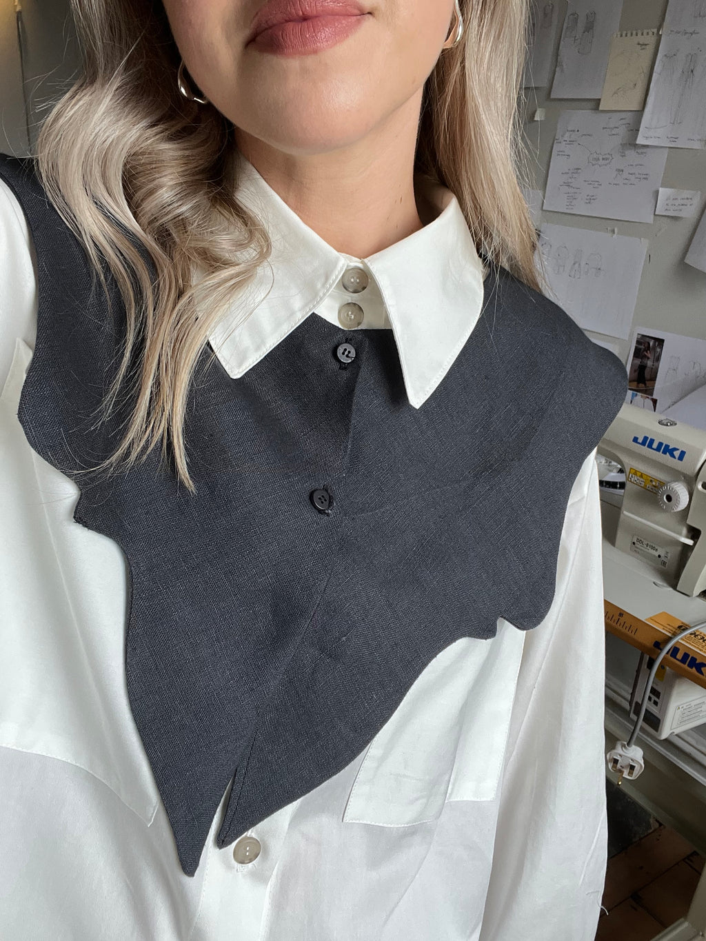 Linen Wave Collar