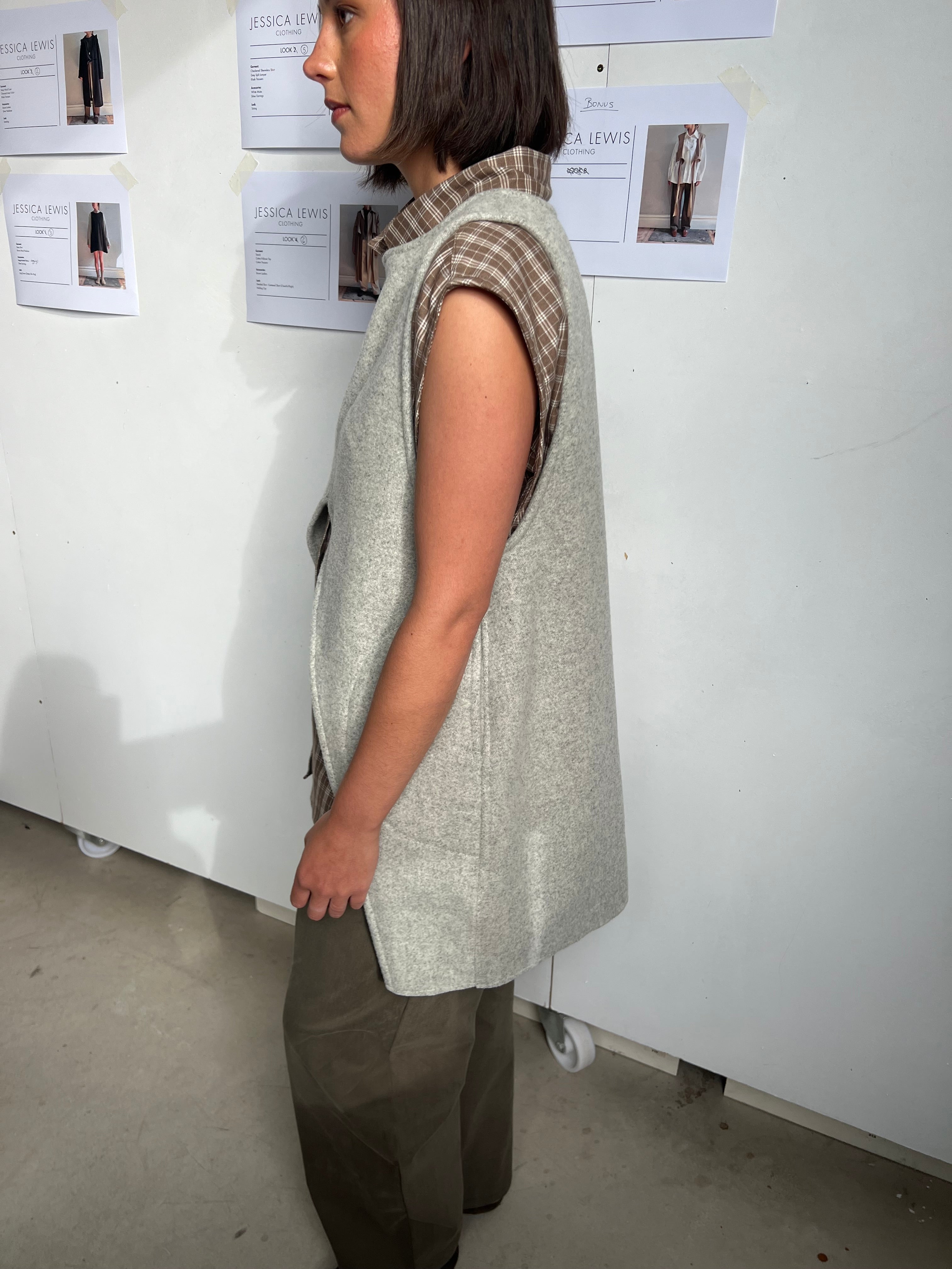 Split Wool Vest
