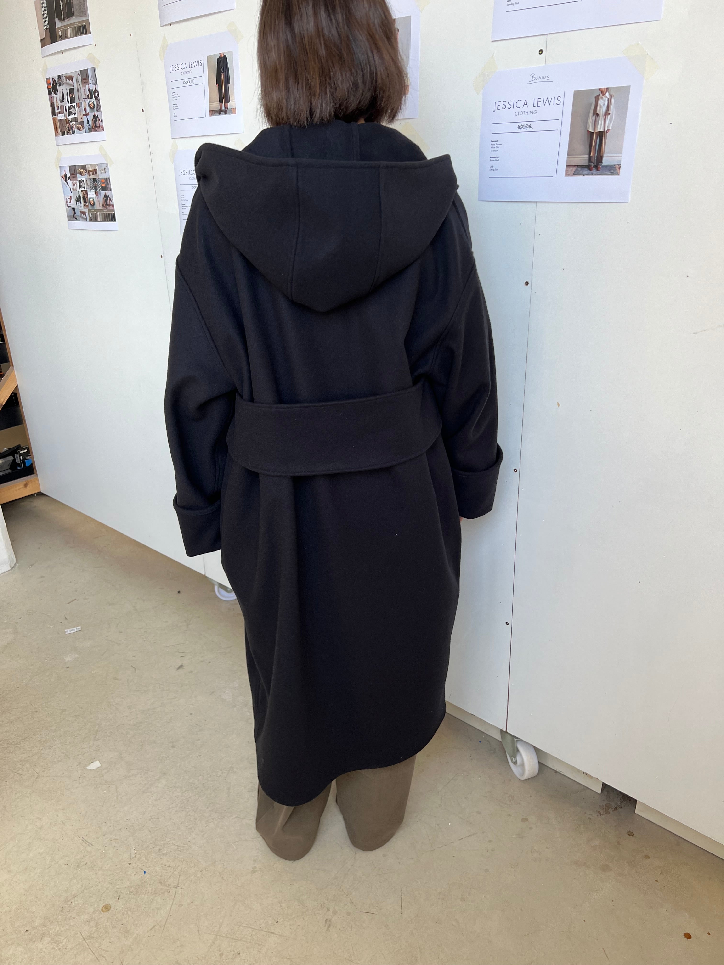 Wool Hooded Coat