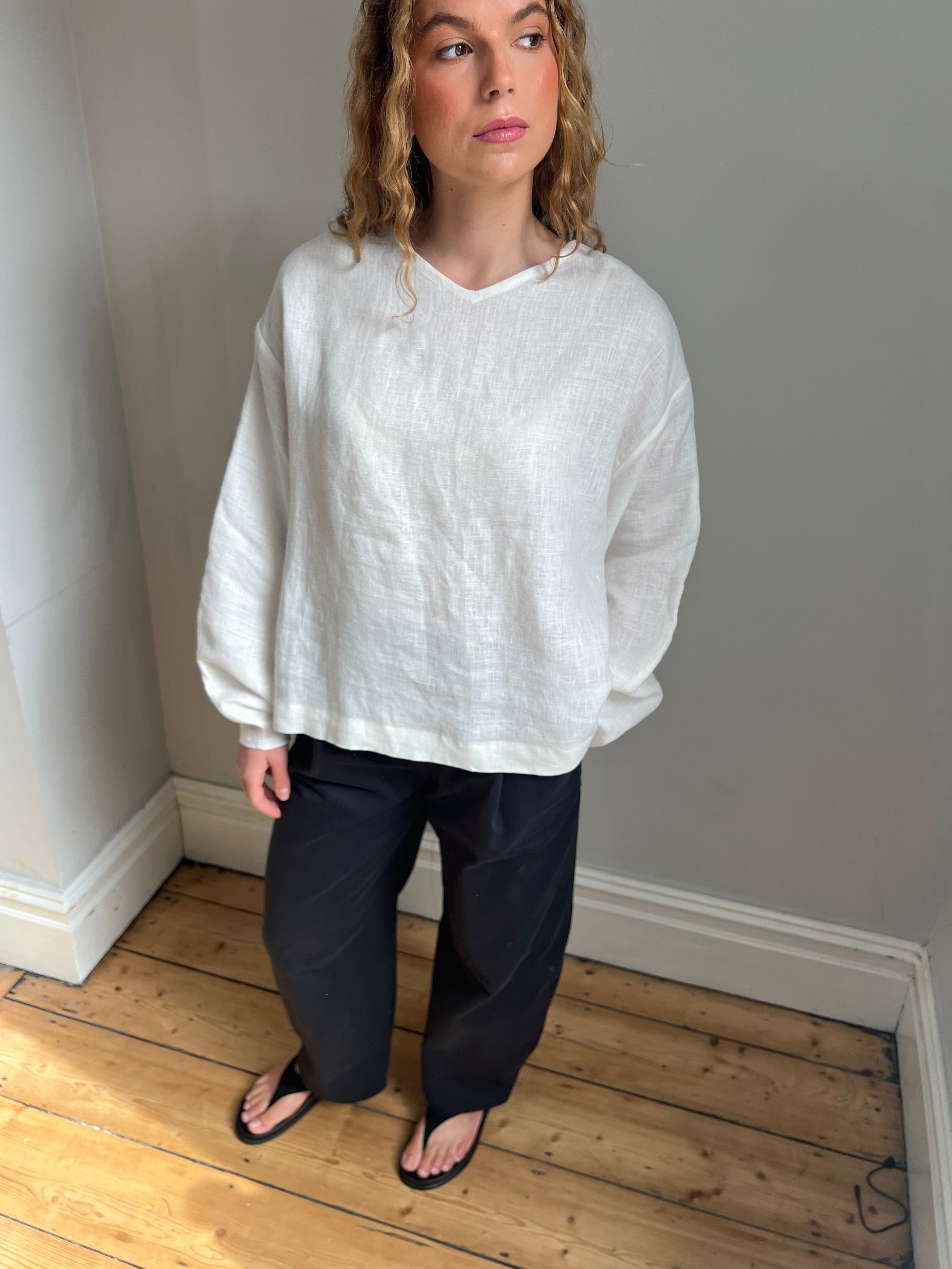 Linen Long-sleeved T-Shirt