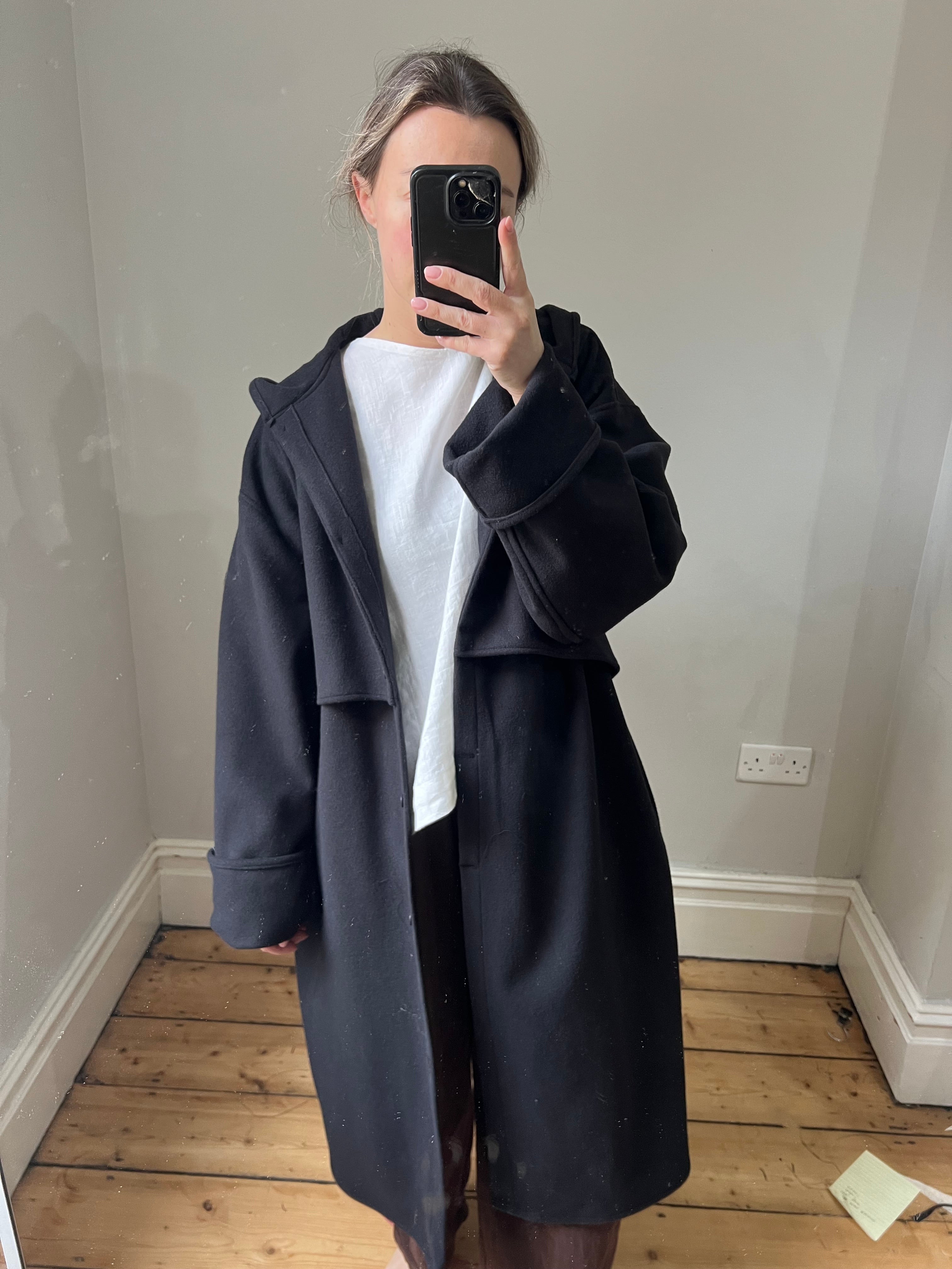 Wool Hooded Coat -sample