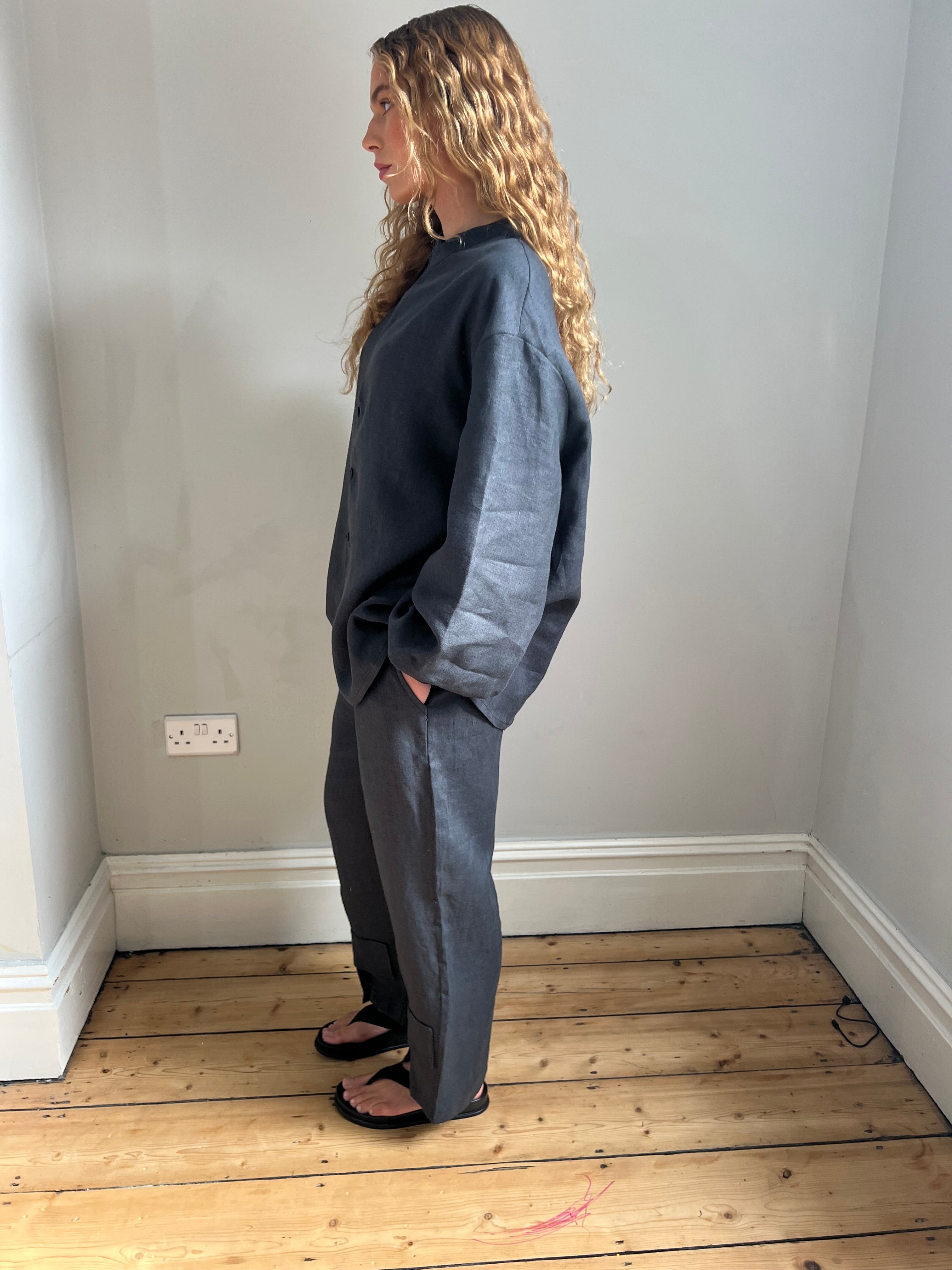 Linen Split Trousers