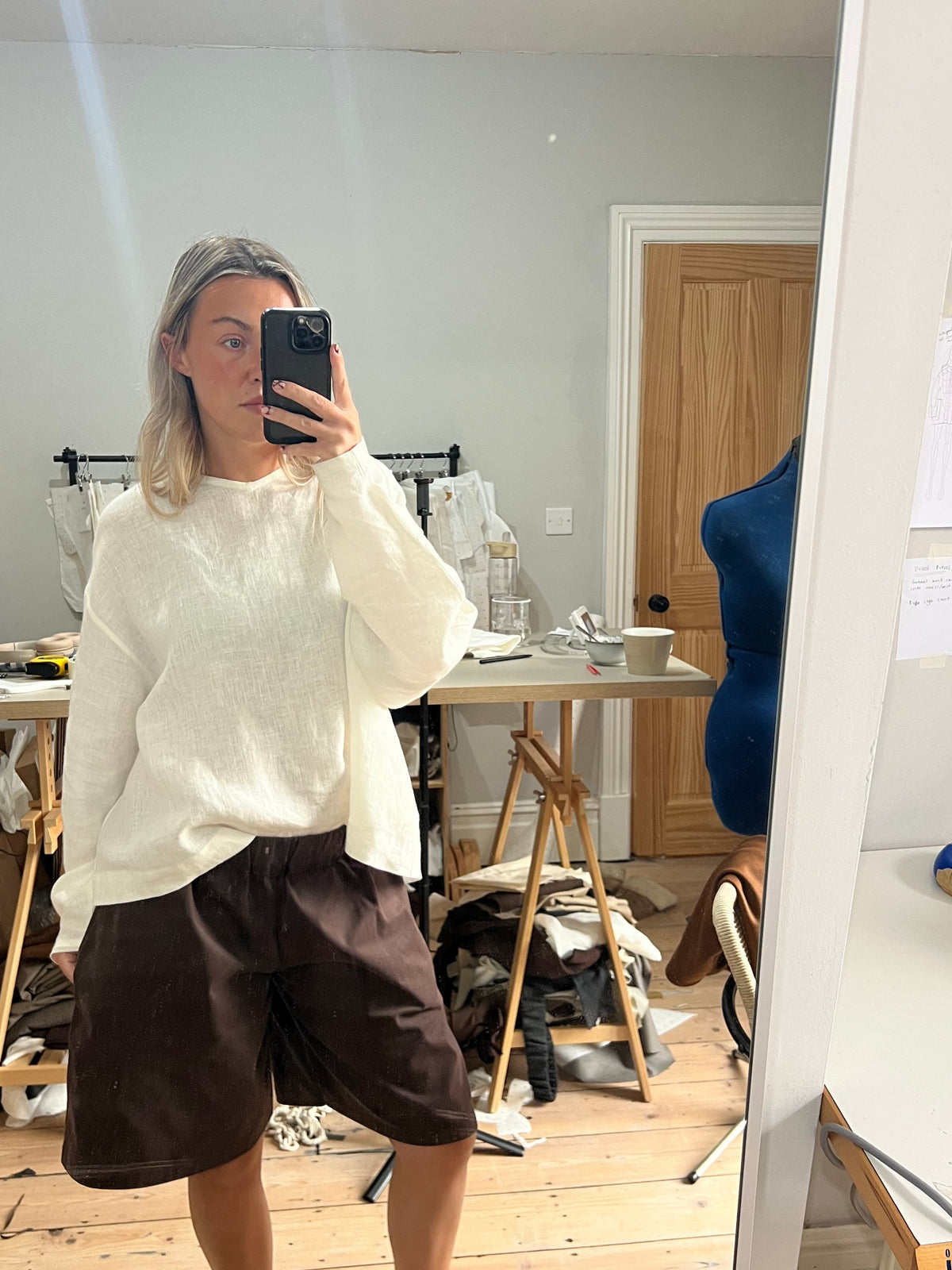 Linen Long-sleeved T-Shirt