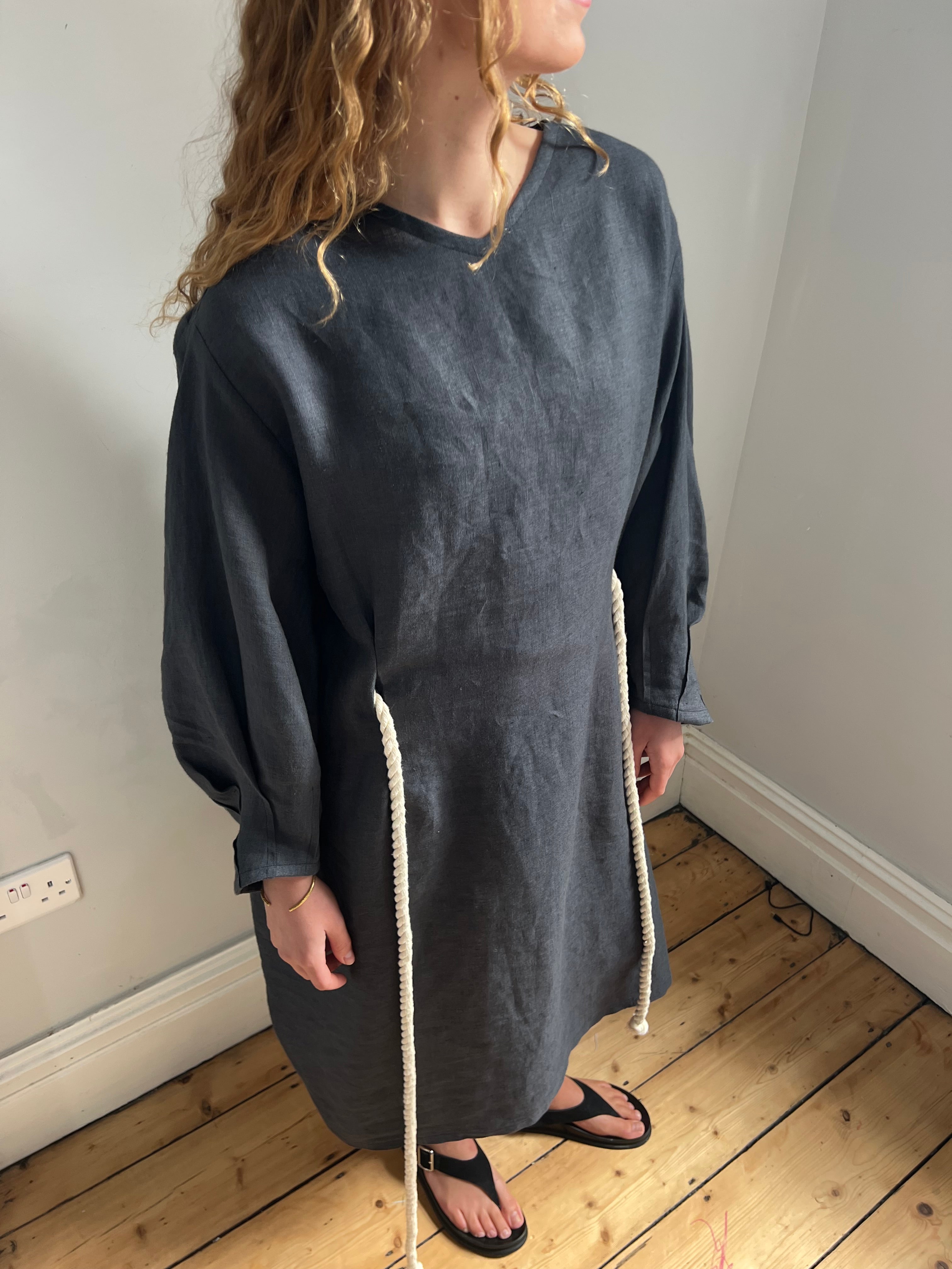 Linen Tie Dress