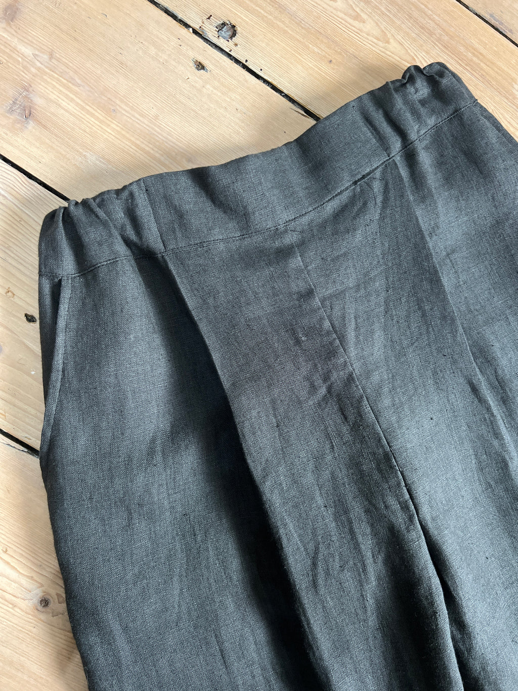 Linen Split Trousers -sample