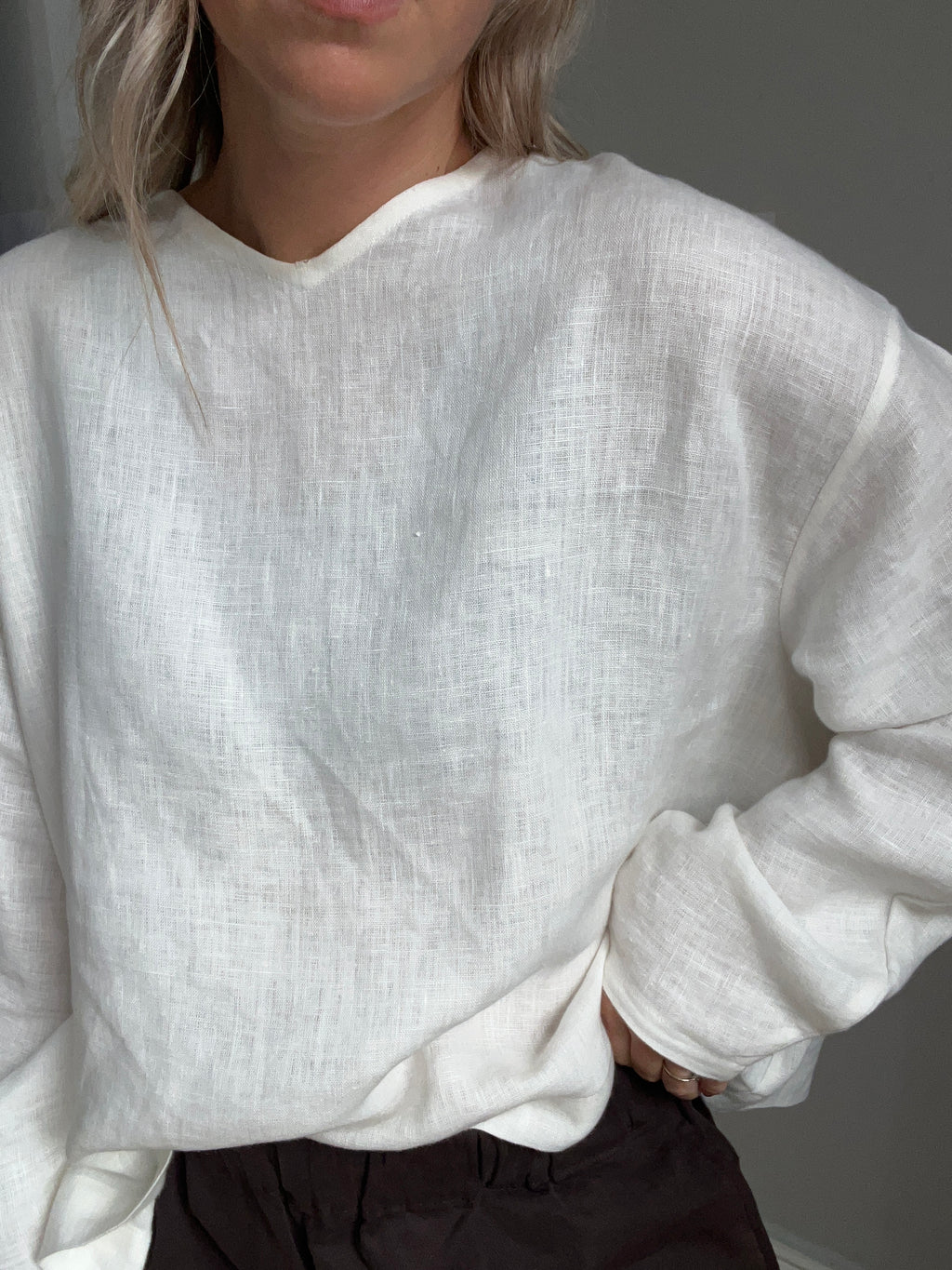 Linen Long-sleeved T-Shirt