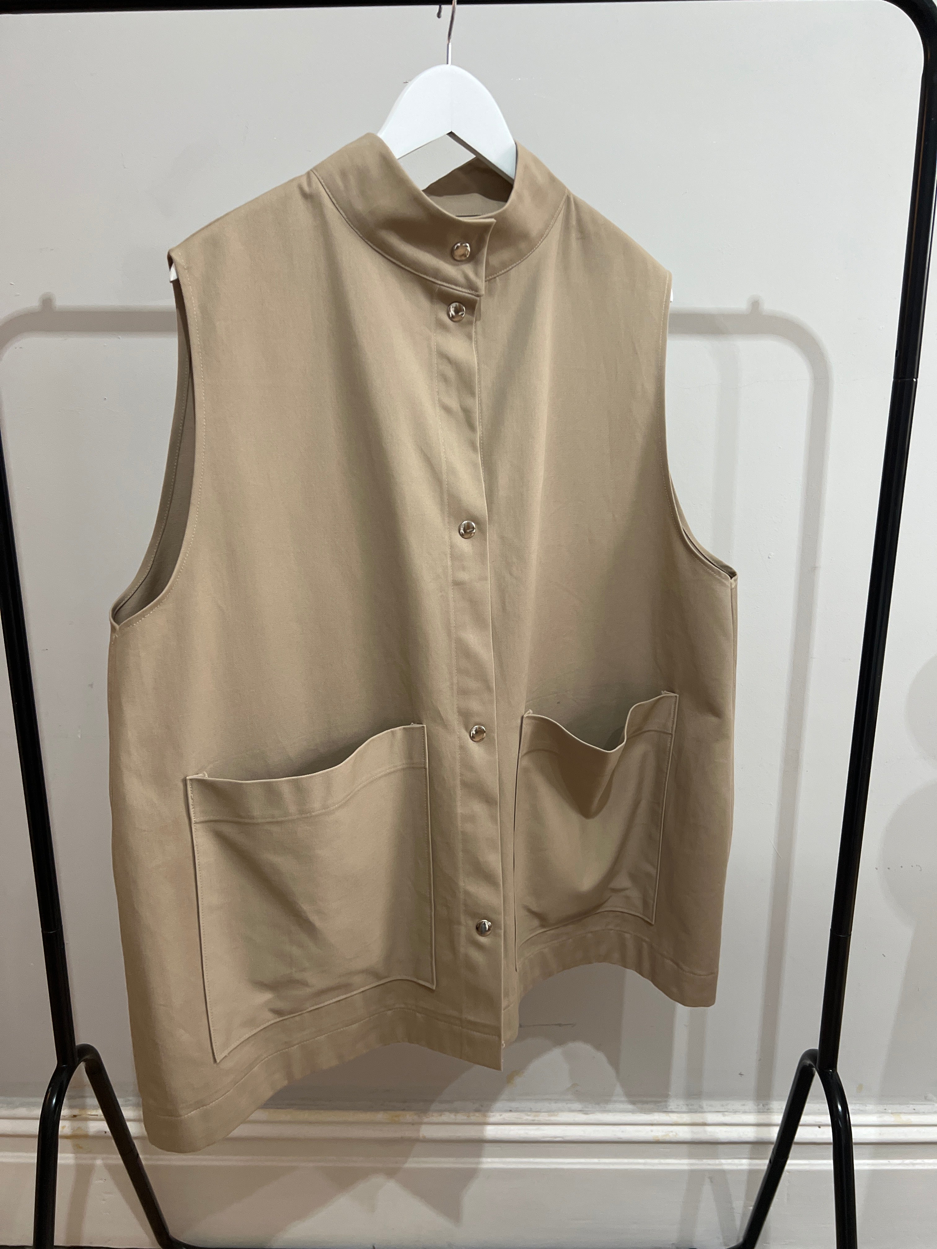 Sleeveless Cotton Jacket