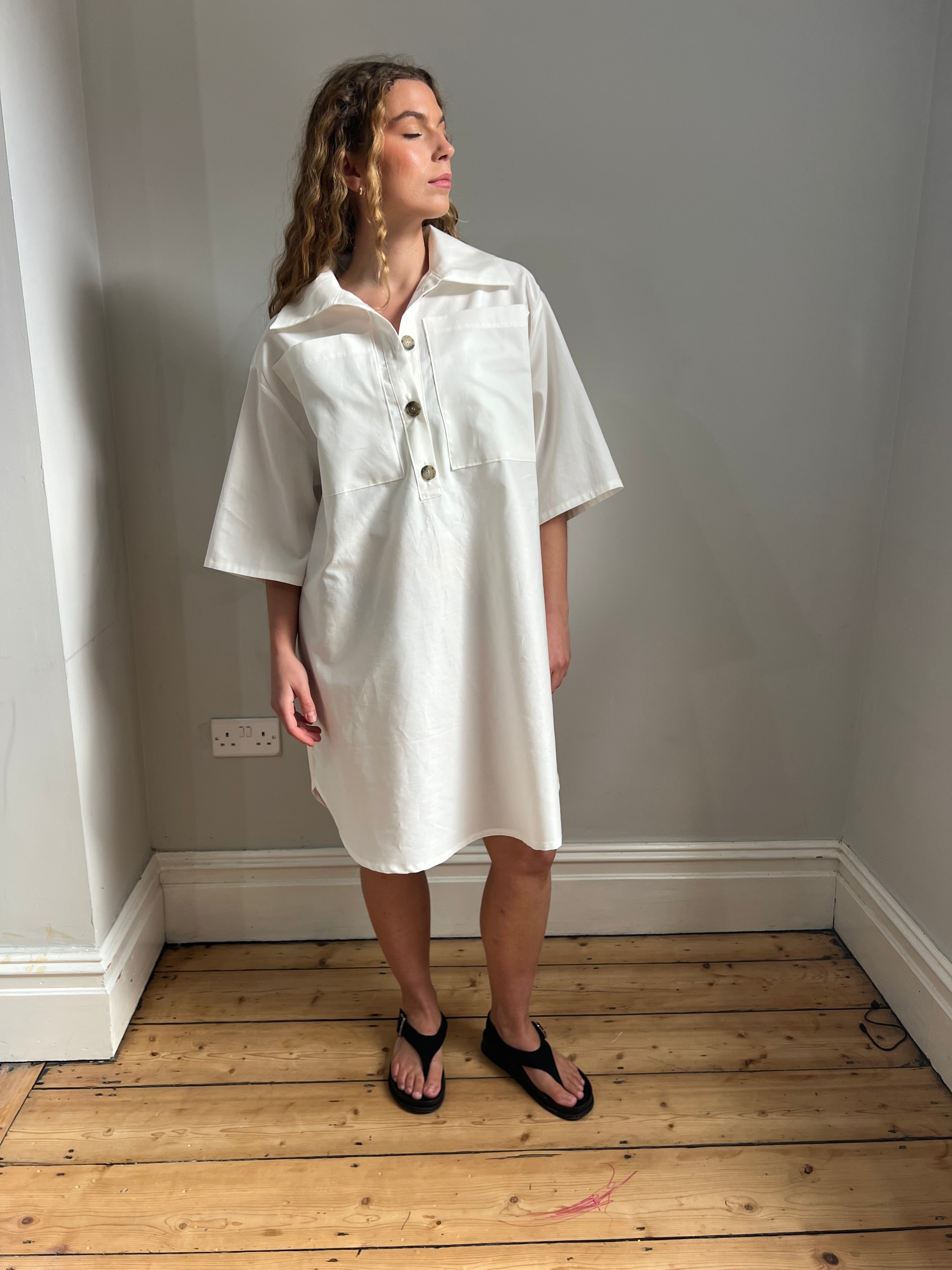 White Shirt Dress