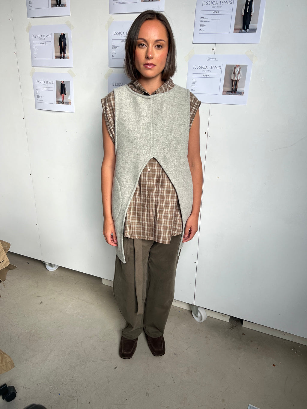Split Wool Vest