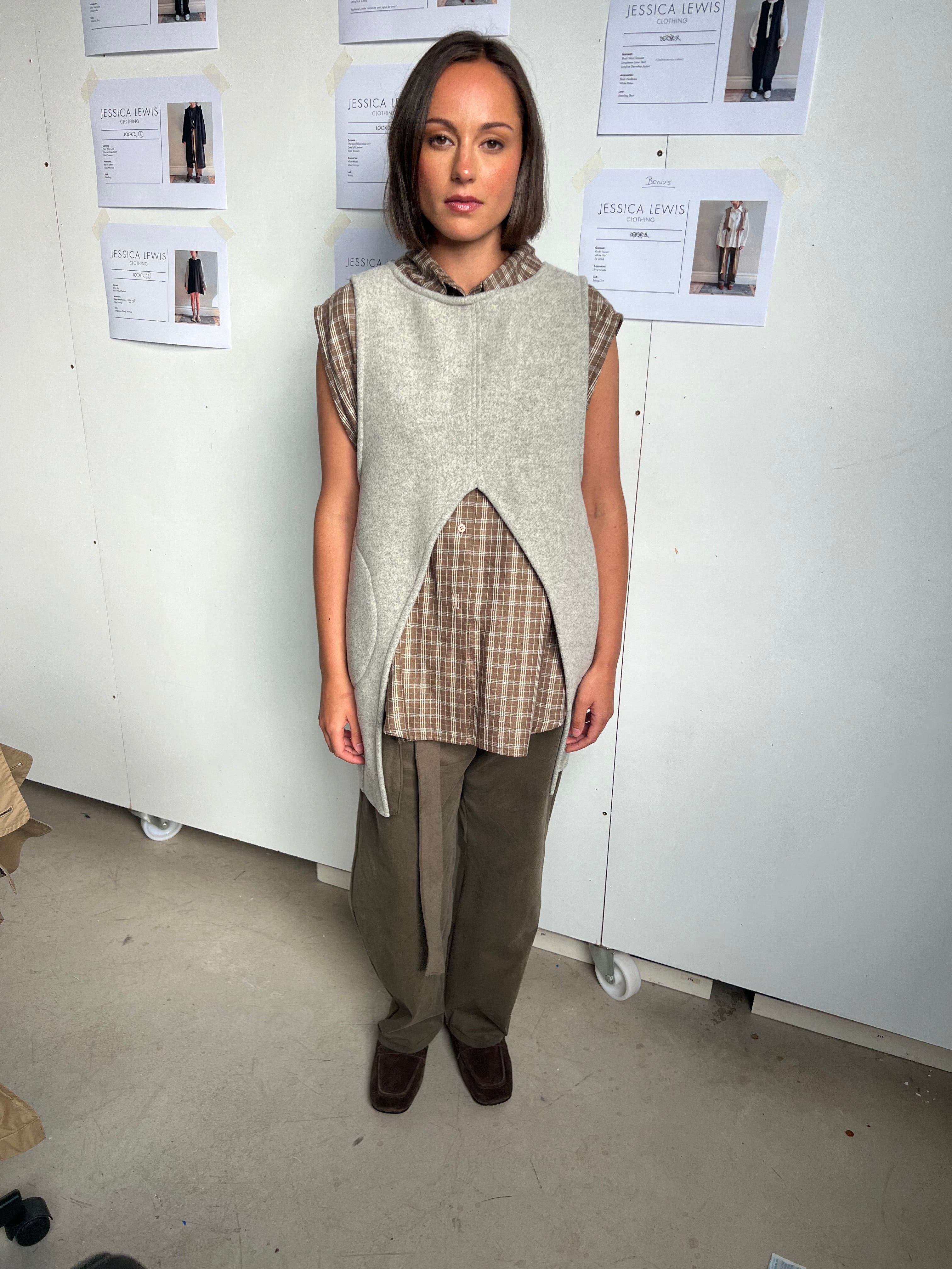 Split Wool Vest