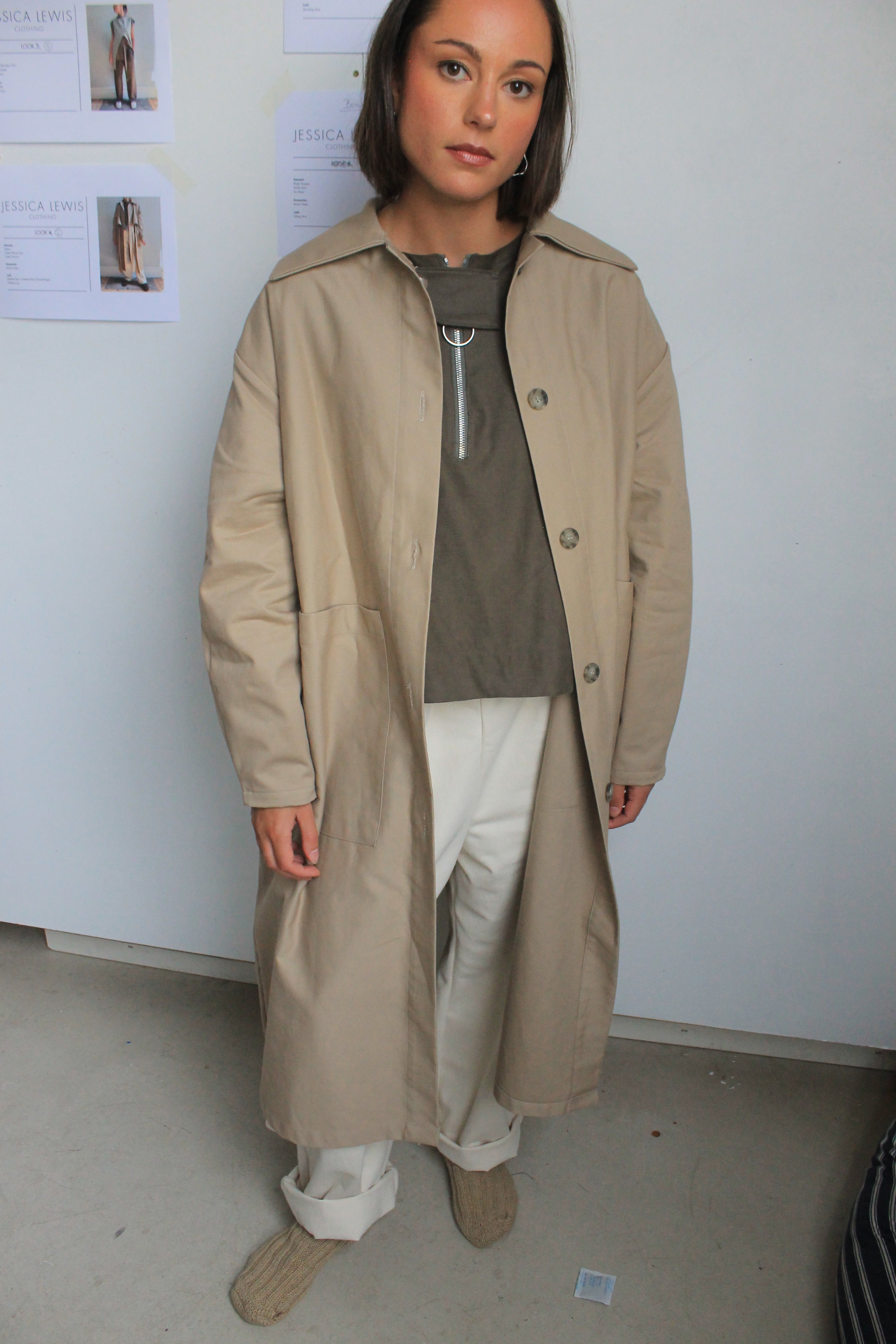 Cotton Trench Jacket
